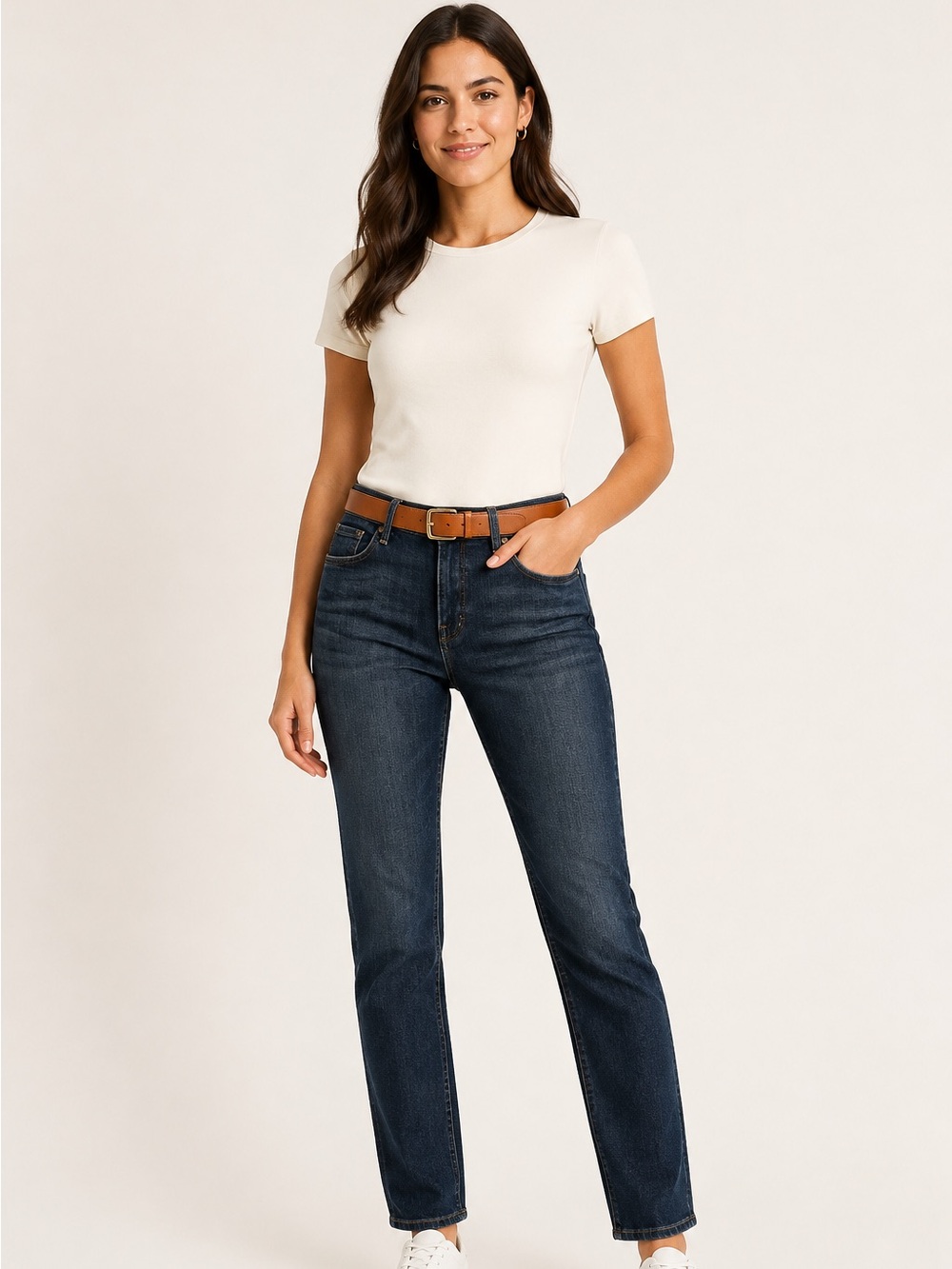 7 For All Mankind Josefina Skinny Boyfriend Dark Wash Jeans 28